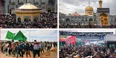 مشهد مقدس غرق در ماتم امام مهربانی‌ها / حضور میلیونی عزاداران در خیابان‌های منتهی به حرم مطهر رضوی