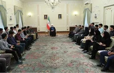 تجلیل روحانی از مدال آوران المپیاد‌های جهانی ۲۰۱۹