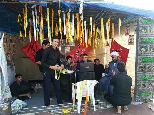 موکب شهدای دانشجو به همت جامعه دانشگاهی خوزستان در مرز چذابه برپا شد