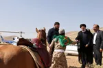 تصاویر حضور رئیس جمهور در بین عشایر