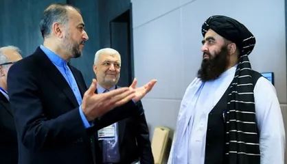 دیدار امیرخان متقی با امیرعبداللهیان در سمرقند