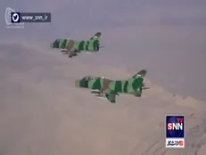 تصاویری از حملات تهاجمی جنگنده بمب‌افکن‌های سوخو ۲۲ با استفاده از بمب‌های یاسین در رزمایش پیامبر اعظم (ص) ۱۷