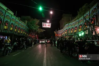 هفتمین شب عزاداری محرم در محله نظام آباد
