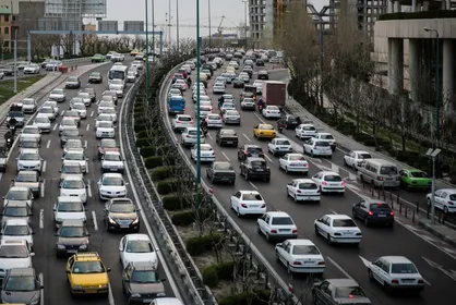 ترافیک سنگین در تهران همزمان با برگزاری آزمون سراسری