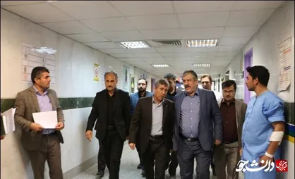 عیادت از بیمارانی که به امید بهبودی آمدند اما در انفجار بیمارستان  علوم پزشکی ارومیه سوختند