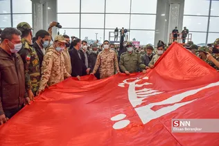 استقبال از پیکر ۹ شهید دوران دفاع مقدس در شیراز
