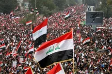 پیام هسته بین‌الملل بسیج دانشجویی دانشگاه آزاد اهواز به مردم انقلابی عراق + عکس