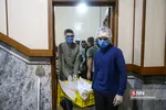 پخت غذای موکب هییت الزهرای دانشگاه شریف