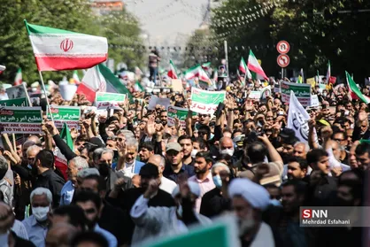 تجمع اعتراضی مردم تهران علیه اغتشاشگران (۱)