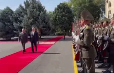 مراسم استقبال رسمی از پزشکیان در ارمنستان