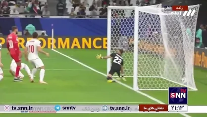 گل دوم ایران به فلسطین توسط شجاع خلیل زاده در دقیقه ۱۱