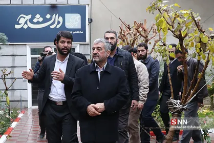 حضور سرلشکر جعفری در خبرگزاری دانشجو