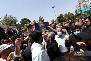 تشییع و تدفین پیکر نادر طالب‌زاده در بهشت زهرا(س)