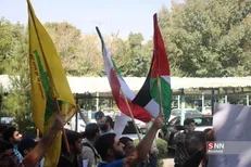 راهپیمایی دانشجویان دانشگاه شهید رجایی در حمایت از عملیات طوفان الاقصی