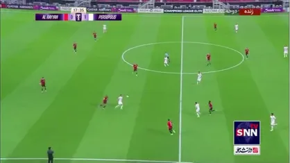 خلاصه نیمه اول بازی فوتبال پرسپولیس و الریان