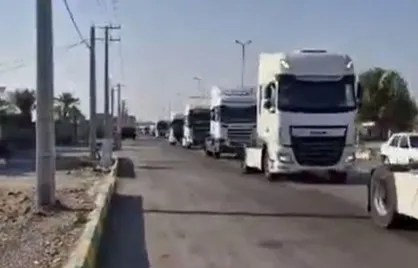کاروان همدلی کامیون&zwnj;داران هرمزگانی در بزرگداشت جان&zwnj;باختگان حادثه بندر شهید رجایی