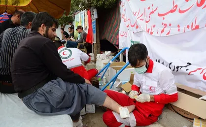 هلال احمر آماده&zwnj; خدمت رسانی به زائران اربعین