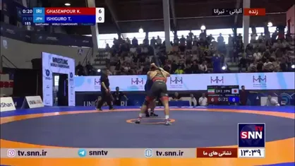 کامران قاسمپور در وزن ۹۲ کیلوگرم رقابت&zwnj;های کشتی آزاد قهرمانی جهان، با نتیجه ۶ بر ۰ مقابل حریف ژاپنی به پیروزی رسید و به مرحله بعد رفت