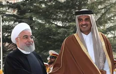 آغاز مذاکرات خصوصی روحانی و امیر قطر