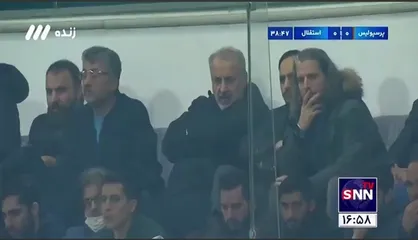 حضور سخنگوی دولت و وزیر ورزش در ورزشگاه آزادی