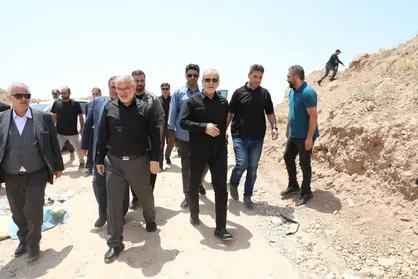 بازدید رئیس&zwnj;جمهور از سد کرج و پروژه خط انتقال آب زیاران به بیلقان