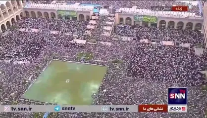تصاویر هوایی زیبا از حضور پرشور اقشار مختلف مردم در نماز با شکوه عید سعید فطر