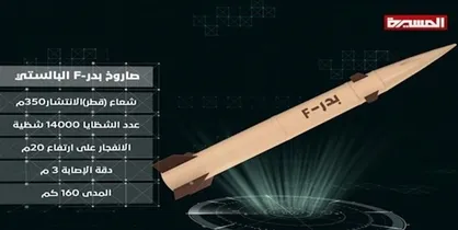 اصابت موشک بالستیک &laquo;بدر-اف&raquo; به پایگاه شبه&zwnj;نظامیان مستقر درجنوب یمن