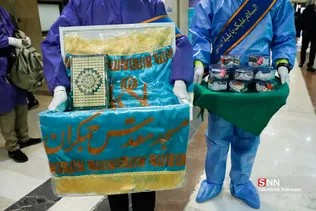 عیادت خادمین مسجد جمکران از بیماران