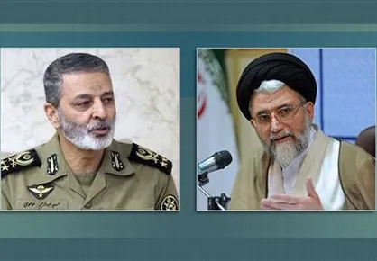 دیدار فرمانده کل ارتش جمهوری اسلامی ایران با وزیر اطلاعات
