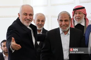 دیدار ظریف و رییس هیئت پارلمانی فلسطین