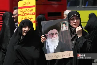 راهپیمایی حمایت از بیانیه شورای عالی امنیت ملی در تهران
