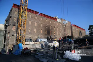 بازدید فتاح رییس بنیاد مستضعفان از روند ساخت پلاسکو