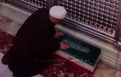 سپردن زهرای ۱۴ ماهه به حضرت ابوالفضل العباس (ع) توسط پدرش