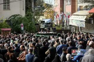 مراسم تشییع پیکر جهادگر دانشجو امیرمحمد اژدری در جماران