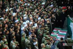  تشییع پیکر دو شهید مدافع امنیت در حمله اغتشاشگران 