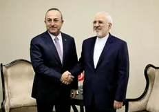 ظریف با وزیر خارجه ترکیه دیدار کرد