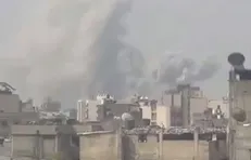 انفجار شدید در شرق غزه