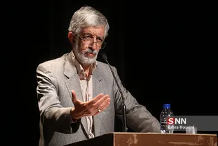 غلامعلی حداد عادل در مراسم رونمایی از کتاب همسایه سدر و همسفر رود
