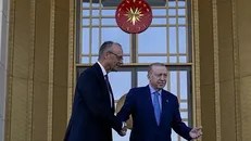اردوغان، مرتس را به چالش کشید: «نسل‌کشی اسرائیل در غزه را نمی‌بینید؟»