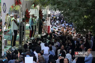 مراسم تشییع پیکر مطهر ۱۵۰ شهید دفاع مقدس در تهران