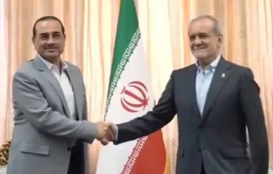 دیدار فرمانده ارتش پاکستان با رئیس‌جمهور پزشکیان