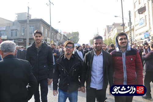 راهپیمایی دانشگاهیان دانشگاه صنعتی کرمانشاه