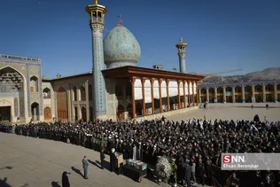 تشییع پیکر شهید پلیس افتخاری «محمود هوشمندی» در شیراز