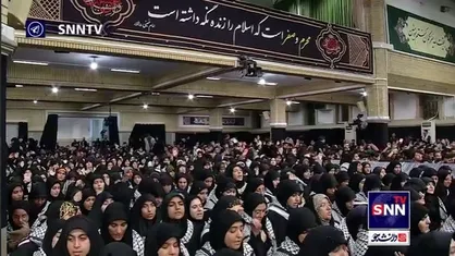 فرازهایی از هم&zwnj;خوانی دانشجویان در مراسم عزاداری اربعین در حسینیه امام خمینی(ره) با حضور رهبر انقلاب