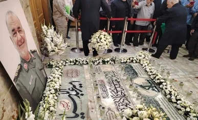 آغاز مراسم نخستین سالگرد شهادت سپهبد سلامی در شهرری