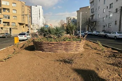اجرای طرح ساخت سبد گل با ضایعات هرس