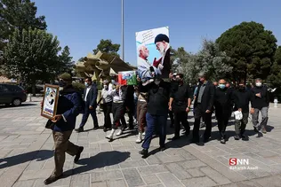 تشییع و تدفین پیکر پدر شهیدان موحد دانش در بهشت زهرا(س)