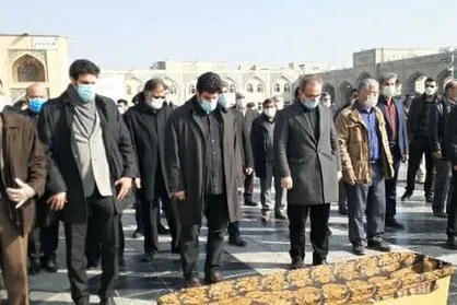 مراسم بزرگداشت محمد خادم در حرم امام رضا (ع) برگزار شد