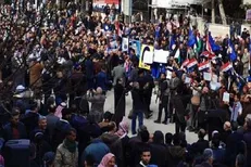 تظاهرات ضد آمریکایی در شمال سوریه برگزار شد