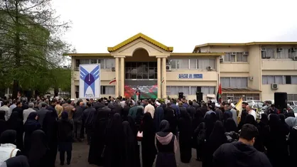 تجمع بزرگ دانشگاهیان استان گیلان در حمایت از مردم مظلوم فلسطین+ عکس